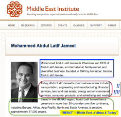 Mohammed Abdul Latif Jameel (son, CEO of ALJ, MIT grad, + see HRH (in the UK), UAE titles) per MEI (Middle East Institute in DC, 1946ff) J-PAL (PovertyActionLab’org) @ 2018Mar29 Thu&nbsp;@4.