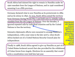 Namibia Achieves Independence after 75 yrs of Pretoria’s (S Africa’s) Rule – NYT, 3-21-1990 Special ~~Viewed SShot 2018Mar27&nbsp;@6.57PM