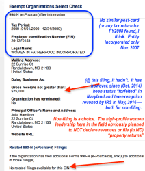 re Women In Fatherhood, Inc (DC, MD, 990finder + IRS EOS Org checks) ~ 2018Mar28 Wed@12.23.03 PM&nbsp;00003