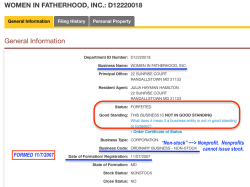 re Women In Fatherhood, Inc (DC, MD, 990finder + IRS EOS Org checks) ~ 2018Mar28 Wed@12.29.19 PM&nbsp;00006