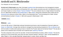 Wiki, Arnhold and S Bleichroeder (in 2 images) ~~2018Mar23 Fri@ 1.20.13&nbsp;PM