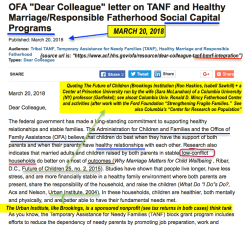 HHS ACF HMRF gov Detail on TANF, HMRF Social Capital Programs dated 3-20-2018 SShot 2018-04-24 at 2.19.03&nbsp;PM