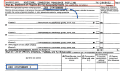 NDVHotline EIN# 742848462<~~No Website Admitted (990EZ FY2007 |FY2009 add Fndtn to name) ~~SSh 2018Apr'06 Fri @7.24.01 PM&nbsp;00002