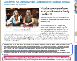 Goodbyes–Intvw w Commissnr Josanna Berkow (in ContraCostaLawyer, 11-7-2012) 2018-05-07&nbsp;@3.15PM