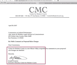 00005 Center for Modern Courts, Inc (EIN#815295623, CalEntity398002, Jan2017ff, website *’org) Joseph Sweeney (SanRamon) working w Kathleen Russell, formerly an LLC)-SShot2018May18 @5.38