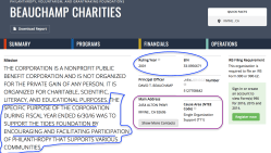 BEAUCHAMP CHARITIES EIN#:33-0956671, 2001, Irvine CA main purpose 2016 to support TIDES (guidestar profile) SShot 2018Aug22 Wed @8.28.48&nbsp;AM