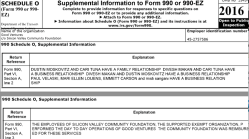 Good Ventures (Public, ℅ SVCF) FY2016 Sched O showing entwined relationships ~~ 2018-08-04 at 8.15.12&nbsp;AM