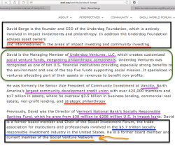 re UNDERDOG FNDTN (Tides’org supporter) + UnderdogVenturesLLC, CD credit unions + other backgrnd ~ David Berge, Contributor at Skoll’org ~ 2018Aug22&nbsp;@3.53PM