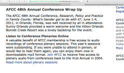 for LGH|FCM 2018Dec7 post (Center4DivorceEduc,Rule34,CuyahogaCountyOH) | AFCC 2011 (48th Annual Conf,OrlandoFL)Wrap-Up (Notice P Leslie Herold(Solutions4Families), NuffieldFndtn etc ~~&nbsp;5