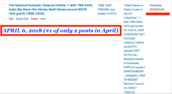 lgh fcm 2018toc per wpadmin dashbd- 8 posts in april (2), may (5), and june (just 1)~~>6 sshots 2019jan04 @pst 3.06.48 pm&nbsp;1
