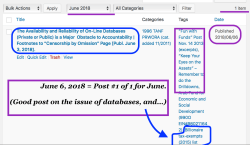 lgh fcm 2018toc per wpadmin dashbd- 8 posts in april (2), may (5), and june (just 1)~~>6 sshots 2019jan04 @pst 3.59.36 pm&nbsp;6
