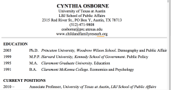 Cynthia Osborne CFRP @UTexas-Austin,LBJ SchoolPublicAffairs AND now FRPN’org | CV shows Princeton U (McLanahan et al, WoodrowWilson|BendheimThomas) ~~ 15 Sshots 2019Apr18 PST@11.23.38 AM&nbsp;4