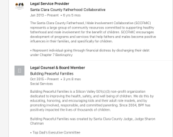 Dadlanik, Jai Prakesh (Legal Aid to | LinkedIn) cf BPF ~ BuildingPeacefulFamilies (since Oct 2015) and SCCFatherhoodCollaborative Jan 2013ff Screen Shot 2019-05-20 at 10.00.58&nbsp;AM
