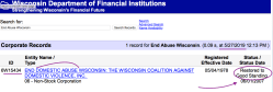 End Abuse Wisconsin | WI CADV (CorpID 6W15434 ‘Restored to Good Standing’ 2007) ~ Screen Shot 2019-05-27 at 10.13.48&nbsp;AM