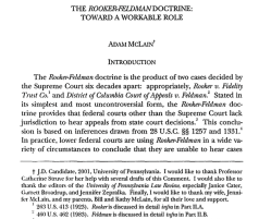 The Rooker-Feldman Doctrine | Toward a Workable Role by (JD Candidate) Adam McClain, 2001, Law’Scholarship’UPENN’edu ~~ 2 SShots 2019May2 Fri PST@4.51.05&nbsp;PM