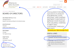 AES Board of Directors and related nearby links from EarlySuccess.org || Screen Shot 2019-06-27 at 2.06.42&nbsp;PM