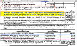 American Conservative Union (501©4) FY2017 (YE Dec) Pt VIIB top 5 Subcontractors (Mohler, $3’2M) (showing also total PtVIIA is $1M) Screen Shot 2019Jun29 @ 5.15.39&nbsp;PM