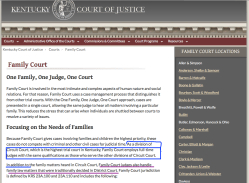Courts’Kentucky’gov, OneFamilyOneJudge, Jurisdictn includes ‘Domestic Violence’, History of Family Court 1991 JeffCo pilot, 2002 legislatn) + Divorce Educ | FIT link(s) only ~~Screen Shot 2019-07-26 at 12.24.12&nbsp;PM