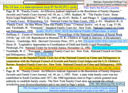 1997 OHIO FAMILY COURT FEASIBILITY STUDY (annotated by LGH), ‘three nat’l orgs,’ fewer than 13 states by 1980||FNs 3-8 shown || Screen Shot 2019-08-17 at 2.58.50&nbsp;PM