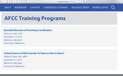 AFCC HomePage |Activities,Footer (+DrillDown on Dec 2019, 4day (DebraKCarter|PhilipStahl) PARENT COORD conf in BALTIMORE | SShot 2019Oct23 PST Wed @4.53.48 PM&nbsp;2