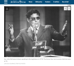 ‘Controversial former senator JohnDeCamp dies’ Lincoln Journal-Star, JoAnne Young, Aug 1, 2017 (cf Franklin Coverup)~~2 SShots 2019Oct26 Sat PST@1.14.55&nbsp;PM