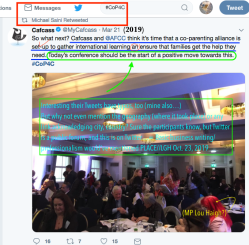 #CoP4C | Michael Saini RTs a Mar 21 (2019) MyCafcass ‘Cafcass and @AFCC think it’s time a co-parenting alliance to gather interna’l learning’ (is good) ~~ Screen Shot 2019-10-23 at 1.20.01&nbsp;PM