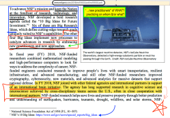 NSF Natl Science Fndtn FY2018 AFR (MDA, Notes), some Awards, Its ‘Wall’Mural & History (SeeAlso VannevarBush in re Clark C Apt + the HHS) ~~48 imgs (so far!)~019Oct13 SUN PST @11.23.04 AM&nbsp;12