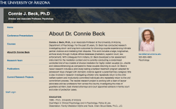 Connie Beck PhD (Psych) (Beck,CJA) UnivAZ Tucson ~~ Faculty Pg & CV~> AFCC NOT undercover (See Also Bruce D Sales PhD,JD (1960s,1973) mentor ~~19 Screen Shot 2019-11-08 at 4.03.38 PM&nbsp;1
