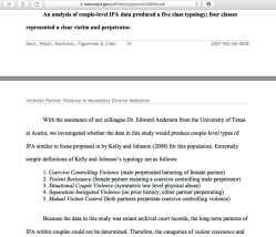 ‘IntimatePartnerAbuse in DivMed’tn|Outcomes frm a Long-Term Multi-cultural Study’, NCJRS.gov.doct236868, Dec2011, NIJ Grant#2007WG-BX-0028, by Beck,ConnieJA+4 (℅ SrchResults ‘Dingwall’)~~ SShot 2019Nov08 @3.31.45 PM&nbsp;4