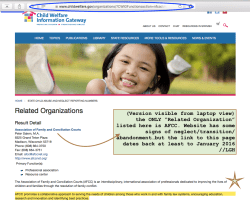 HHS ChildrensBureau runs ChildWelfareGateway (Cites AFCC as ‘Related Org’) ~Screen Shot 2020-01-21 at 3.22.29&nbsp;PM