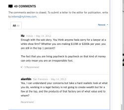 about-Dewey & LeBoeuf NYC (StevenHDavis cf Loretta K Davis, ExecDir 2015ff of #HMRF recipient, TheRetreatInc.org) NYT Dealbook, ‘Assigning Blame in Dewey’s Collapse’ (Good article, incl 49 comments) ~~19 sshots 2020May 10 Sun @ 5.42.01 PM&nbsp;18