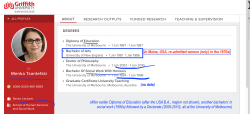 ANROWS ‘Invisible Practices’ co-author (w David Mandel), Dr Menka Tasnatefski, Griffith Univ Queensland Australia bio blurb (BA UNEngland 1986, then to UMelbourne (Educ, SocialWork Bachelors iun 1990s) DPh 2010 | Screen Shot 2020-06-15 at 4.41.43&nbsp;PM
