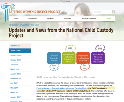 BWJP’s 2016 Nat’l Child Custody Project admits collab w AFCC and NCJFCJ (& it’s a DVRN entity)~~Viewed 2020June25 ThuPST @ 1.14.04&nbsp;PM